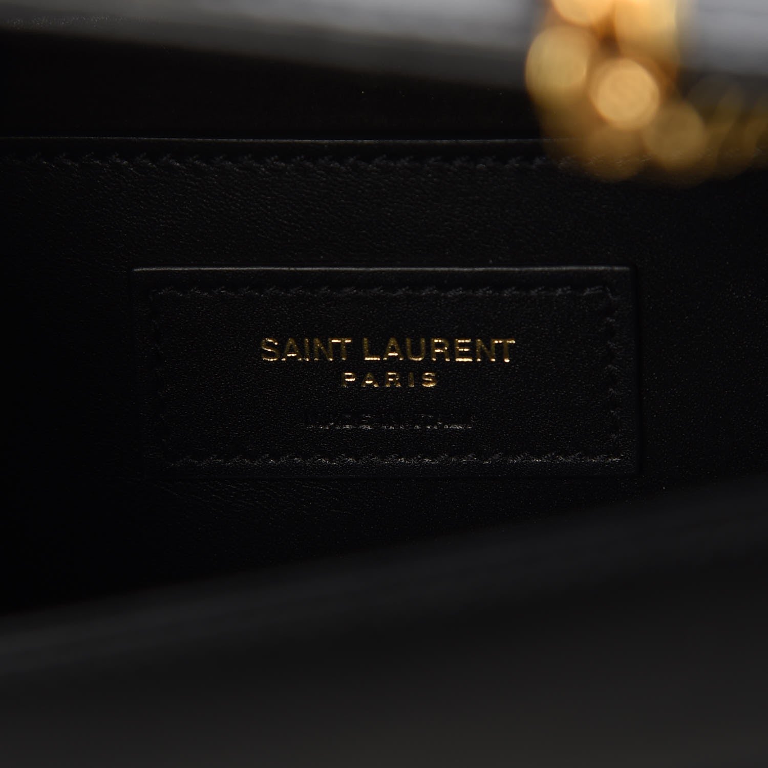 Saint Laurent Smooth Calfskin Medium Classic Monogram Kate Tassel Satchel Black 6 of 9