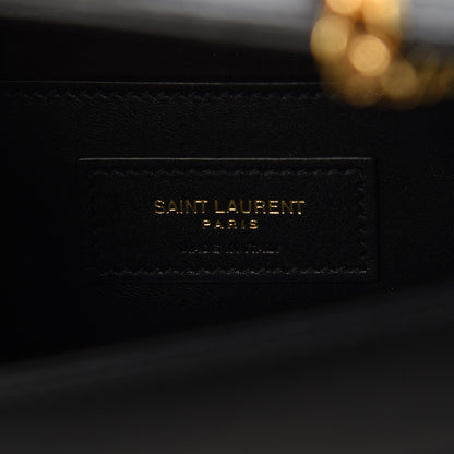 Saint Laurent Smooth Calfskin Medium Classic Monogram Kate Tassel Satchel Black 6 of 9