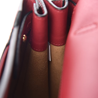 MCM Grained Calfskin Milla Convertible Backpack Scooter Red 7 of 12