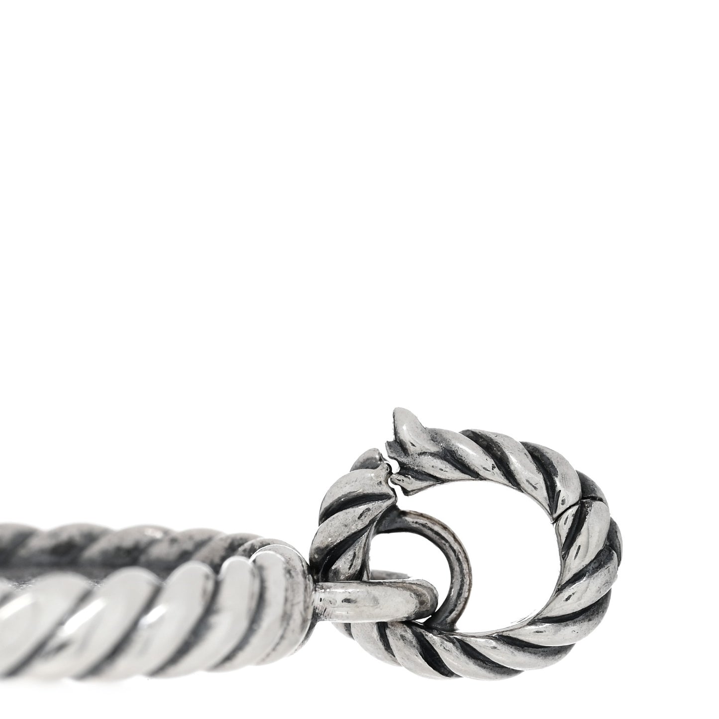 Sterling Silver Cable Collectibles Initial K Charm Pendant