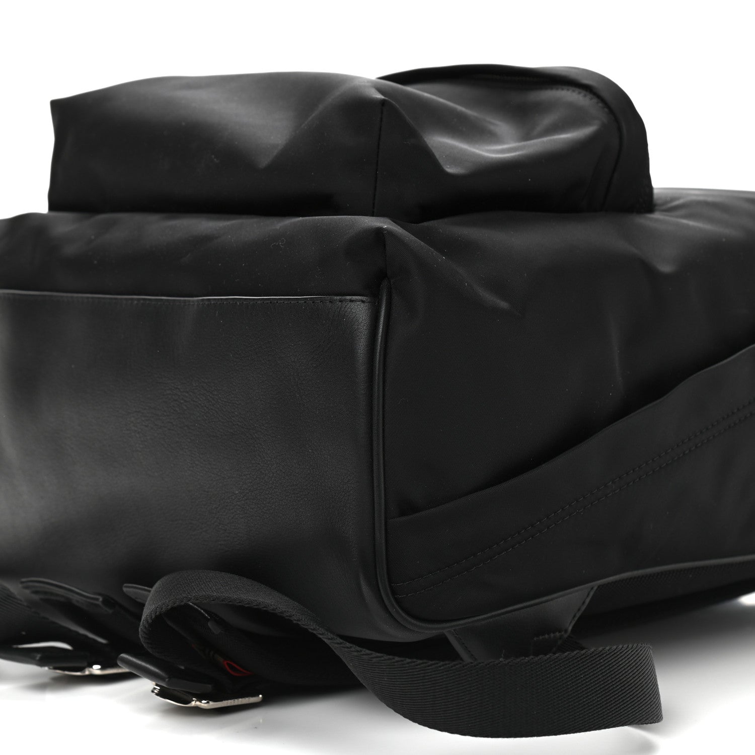 Burberry Nylon Logo Print Backpack Black 8 of 8
