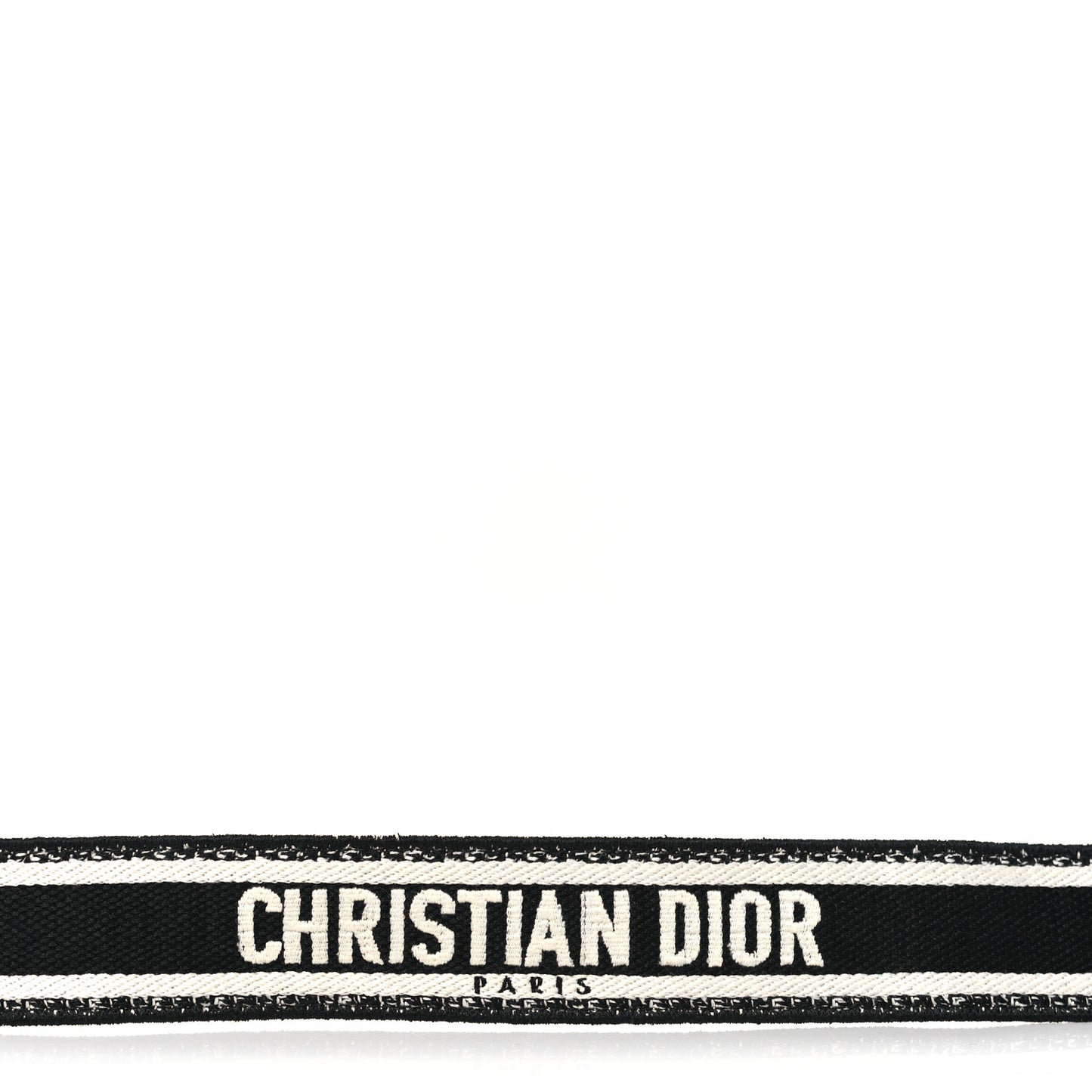 Canvas Embroidered Shoulder Strap Black