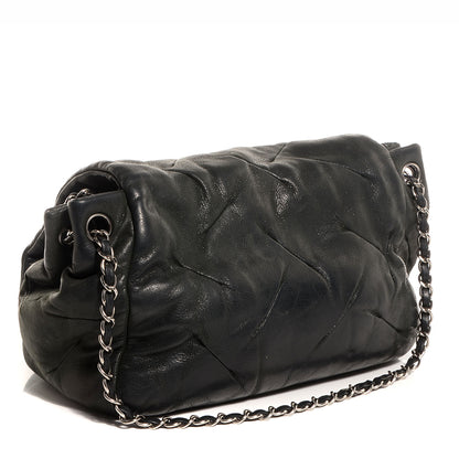 Chanel Iridescent Calfskin Glint Accordion Flap Black 3 of 7
