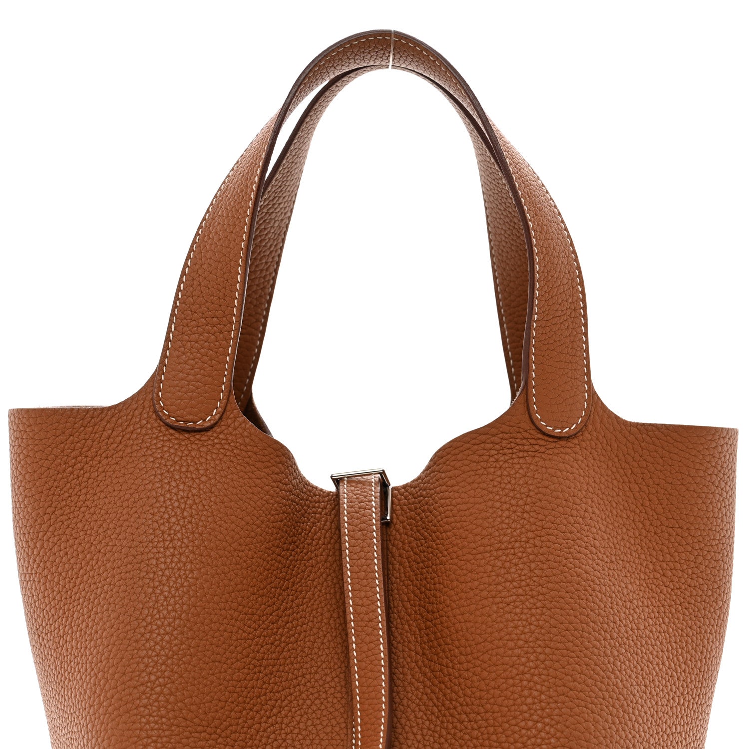 Hermes Taurillon Clemence Picotin Lock 22 MM Gold 5 of 9