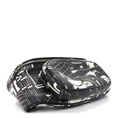 Prada X JAMES JEAN Calfskin Comic Print Belt Bag Black 4 of 9