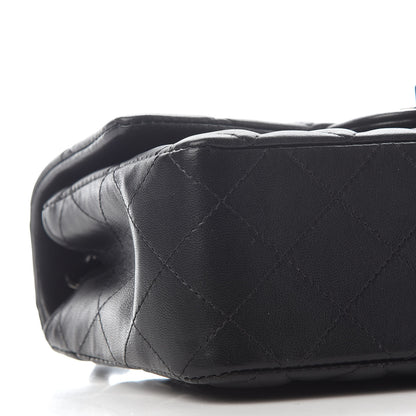 Chanel Lambskin Quilted Mini Rectangular Flap So Black 7 of 8