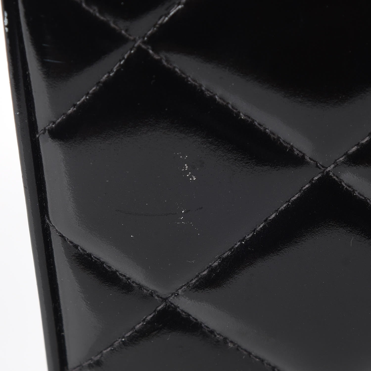 Chanel Patent Quilted Vanity Cosmetic Case Black 12 of 15
