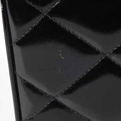 Chanel Patent Quilted Vanity Cosmetic Case Black 12 of 15