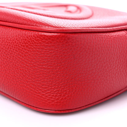Gucci Pebbled Calfskin Small Soho Disco Bag Tabasco Red 10 of 11