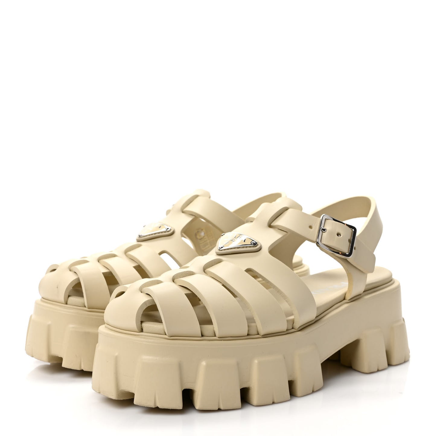 Foam Rubber Metal Triangle Logo Monolith 55mm Cage Sandals 39 Quarzo