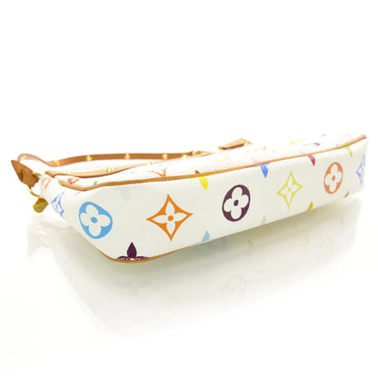 Louis Vuitton Monogram Multicolor Pochette Accessories White 3 of 7
