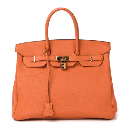 Hermes Togo Birkin 35 Orange 1 of 10