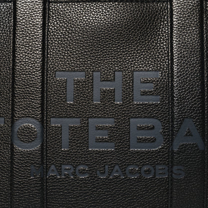 Marc Jacobs Grained Calfskin Medium The Tote Bag Black 7 of 9