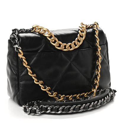 Chanel Lambskin Quilted Medium Chanel 19 Flap Black 3 of 9