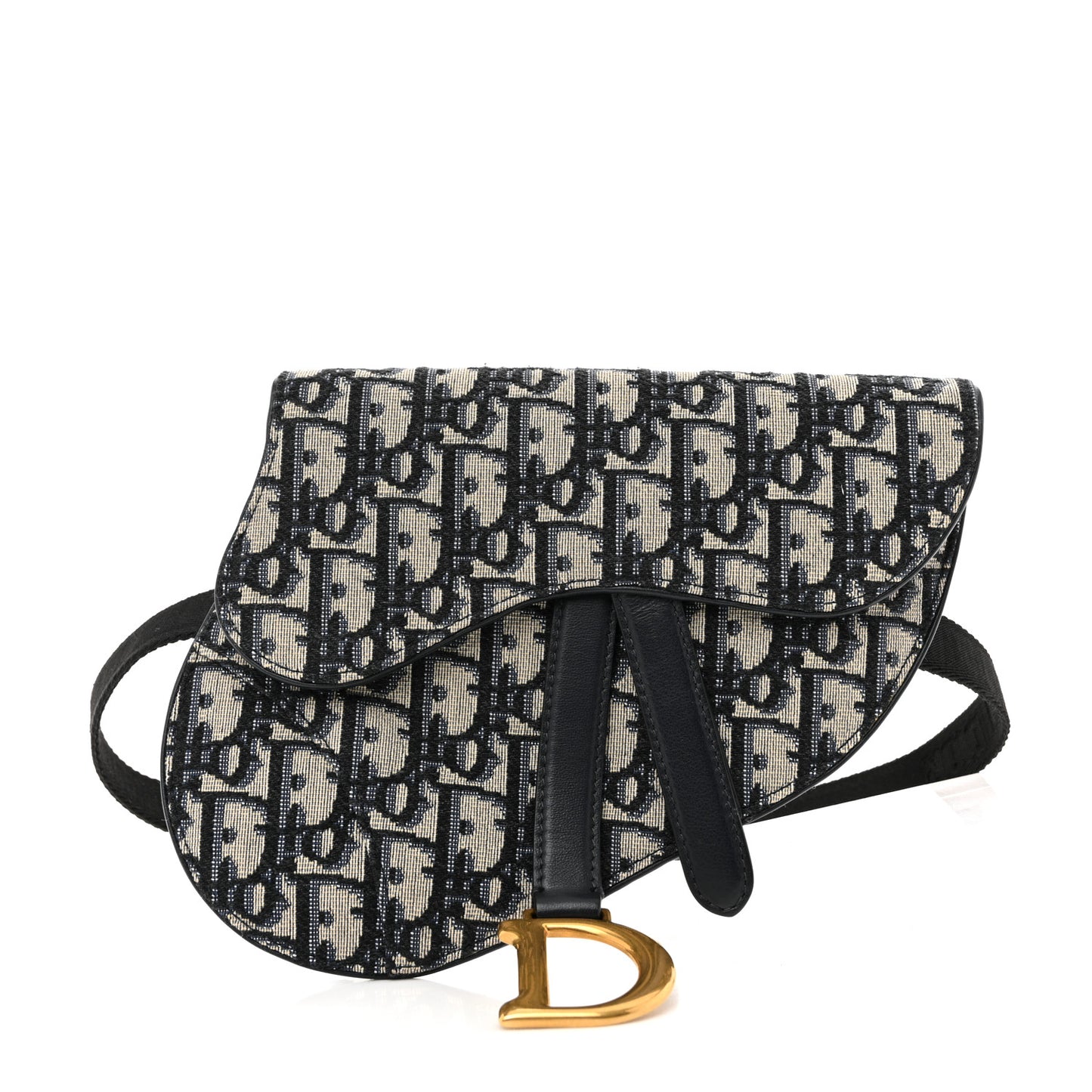 Oblique Saddle Belt Pouch Blue
