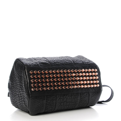 Alexander Wang Pebbled Lambskin Rocco Black Rose Gold Hardware 5 of 7