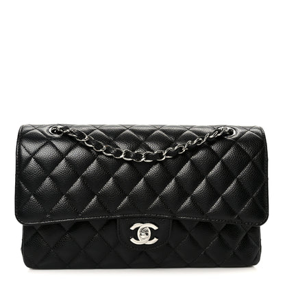 Chanel Caviar Quilted Medium Double Flap Black 1 of 12