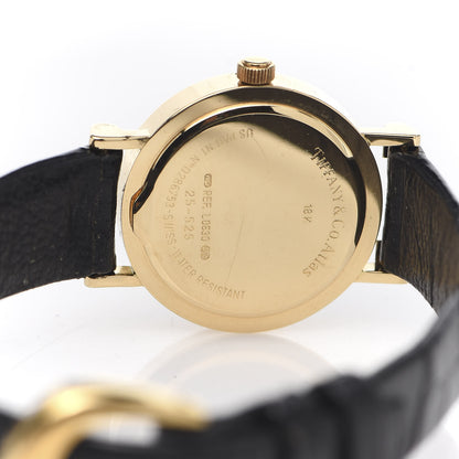 Tiffany 18K Yellow Gold Alligator 24mm Atlas Quartz Watch Gold 5 of 6