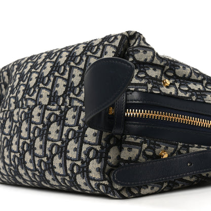 Christian Dior Oblique Large D-Journey Bag Blue 10 of 10