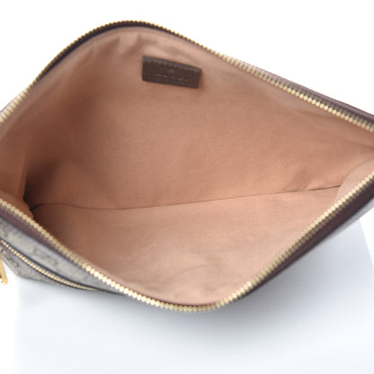 Gucci GG Supreme Monogram Large Ophidia Pouch Clutch Brown 5 of 8