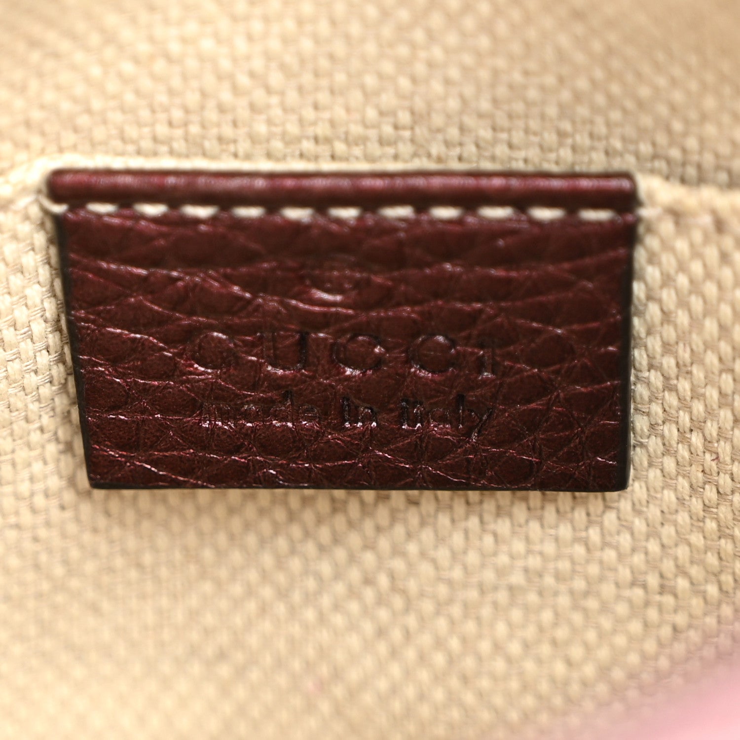 Gucci Metallic Pebbled Calfskin Mini Soho Chain Bag Purple 6 of 10