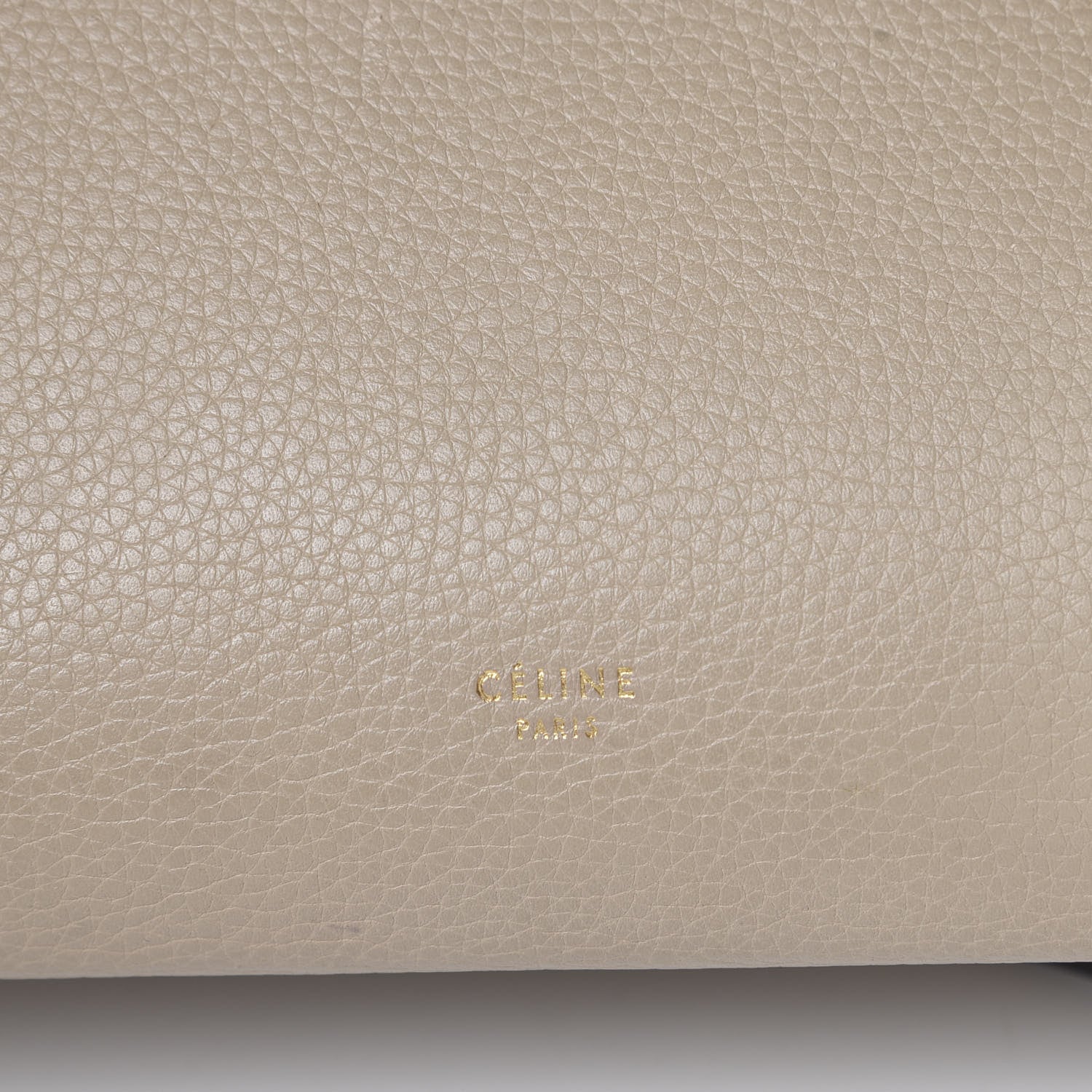 Celine Drummed Calfskin Mini Belt Bag Dune 5 of 23