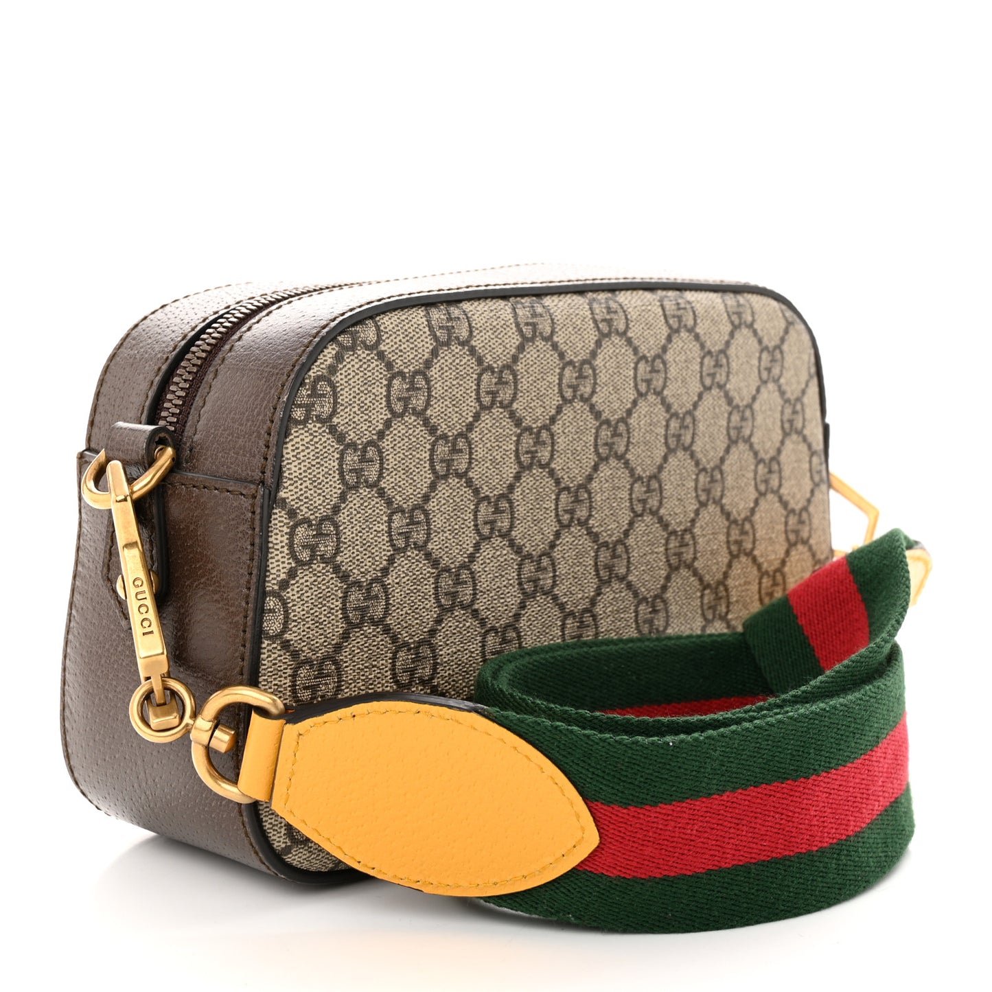 GG Supreme Monogram Web Neo Vintage Shoulder Bag Beige New Acero Crop