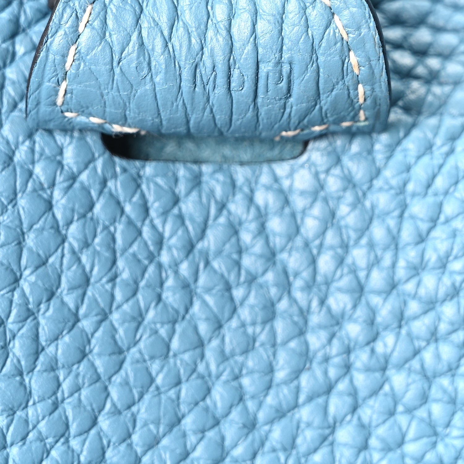 Hermes Taurillon Clemence Evelyne III GM Blue Jean 7 of 10