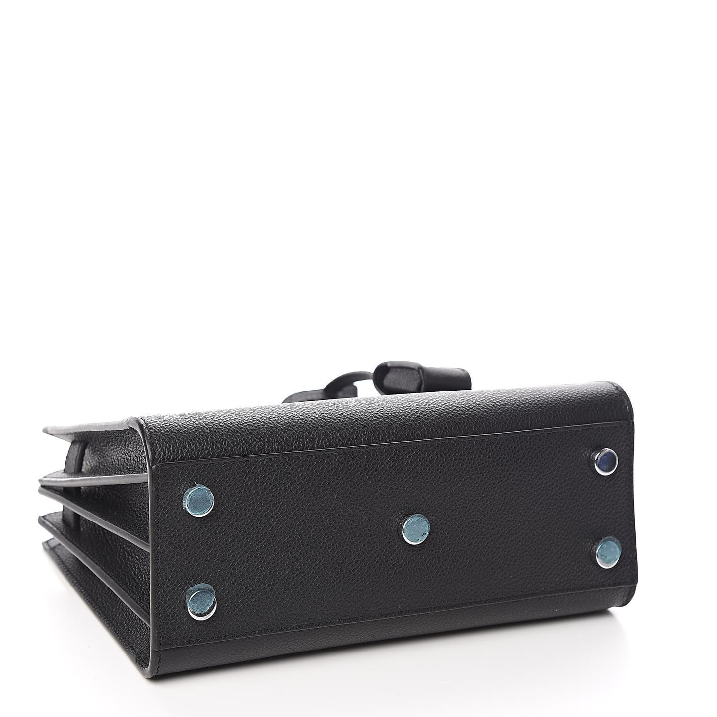 Grained Calfskin Nano Sac De Jour Black