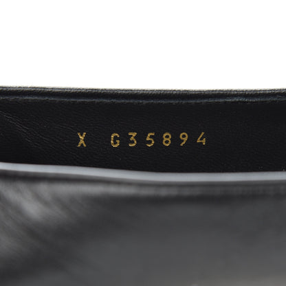 Chanel Lambskin Pearl CC Loafers 37 Black 8 of 17