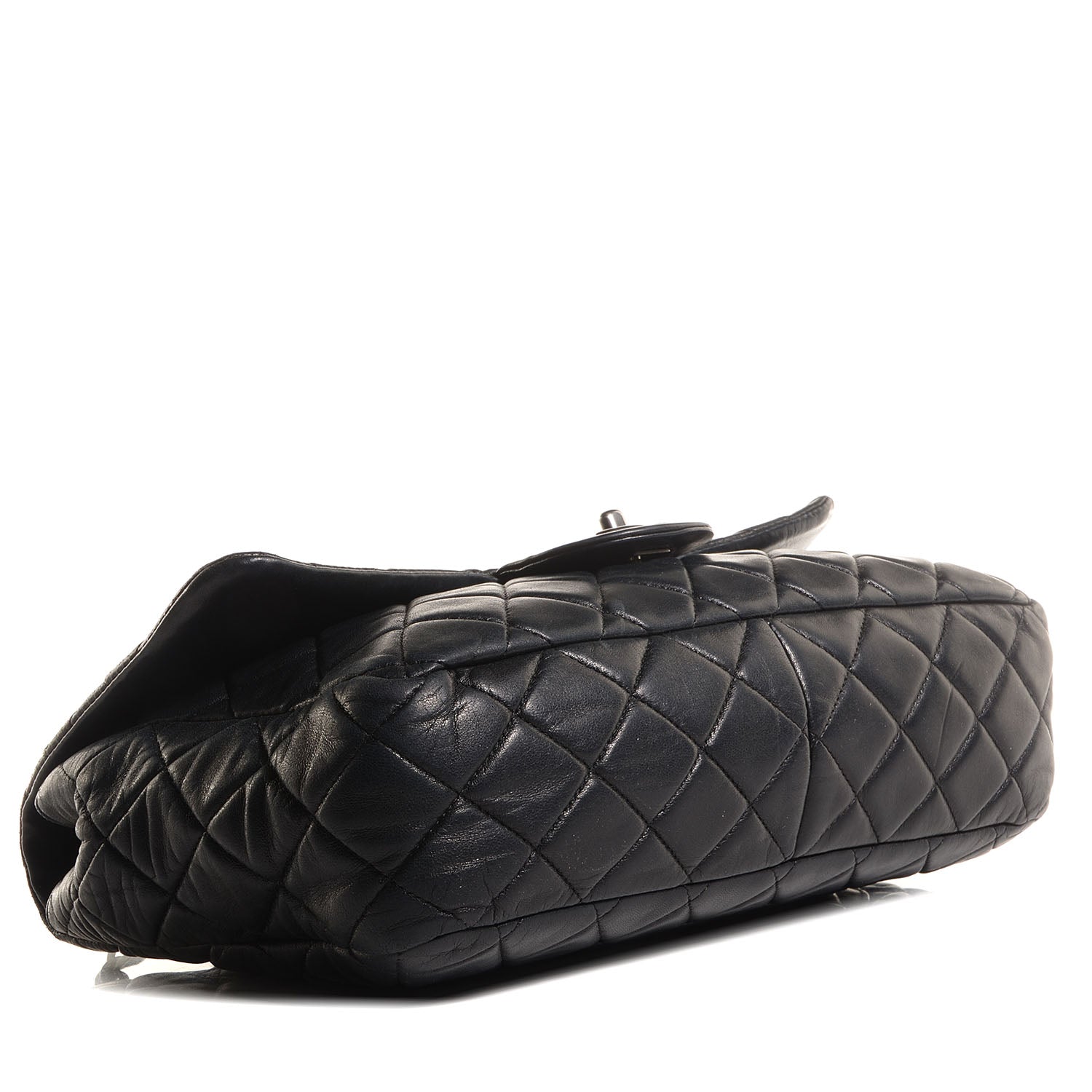 Chanel Lambskin Quilted Jumbo Single Flap Black 4 of 8
