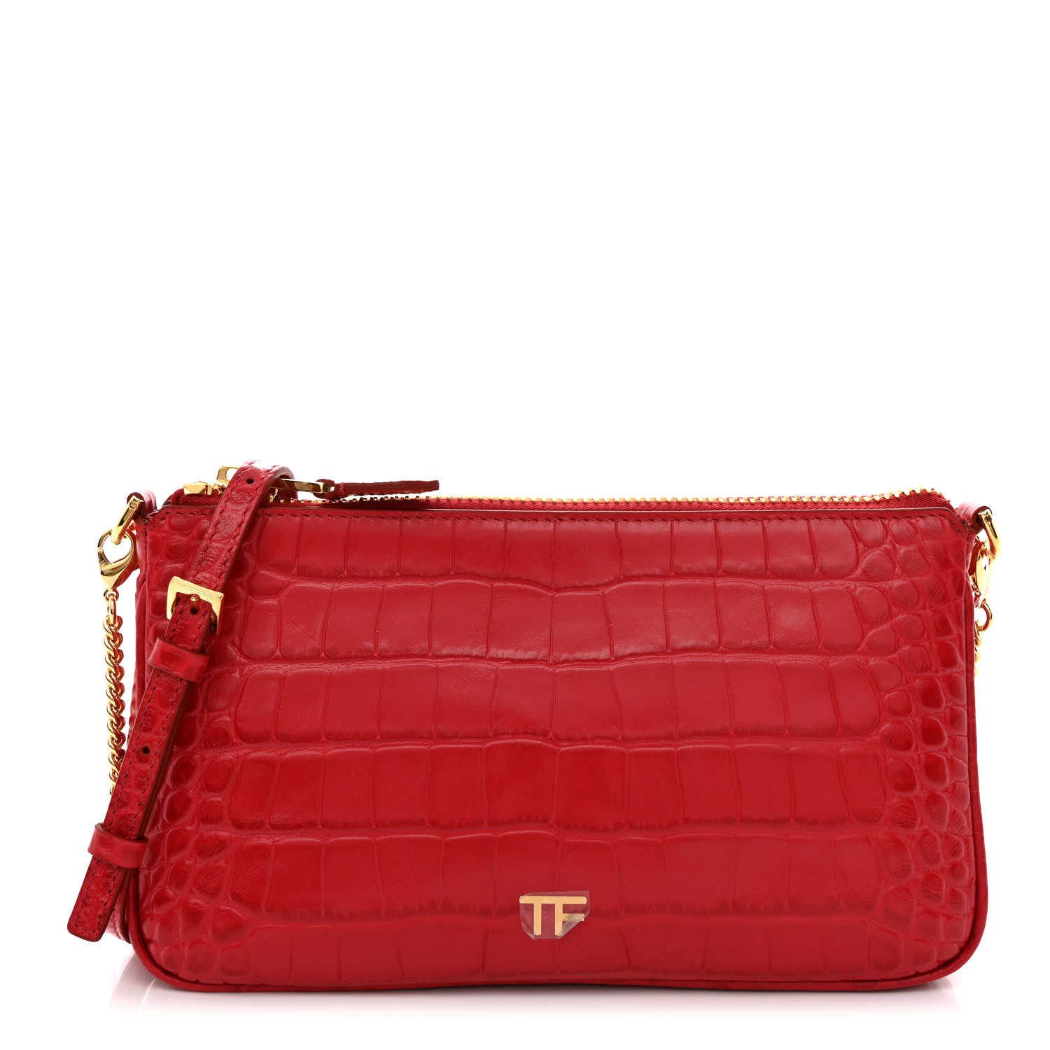 Tom Ford Crocodile Embossed Calfskin TF Mini Bag 1 of 11