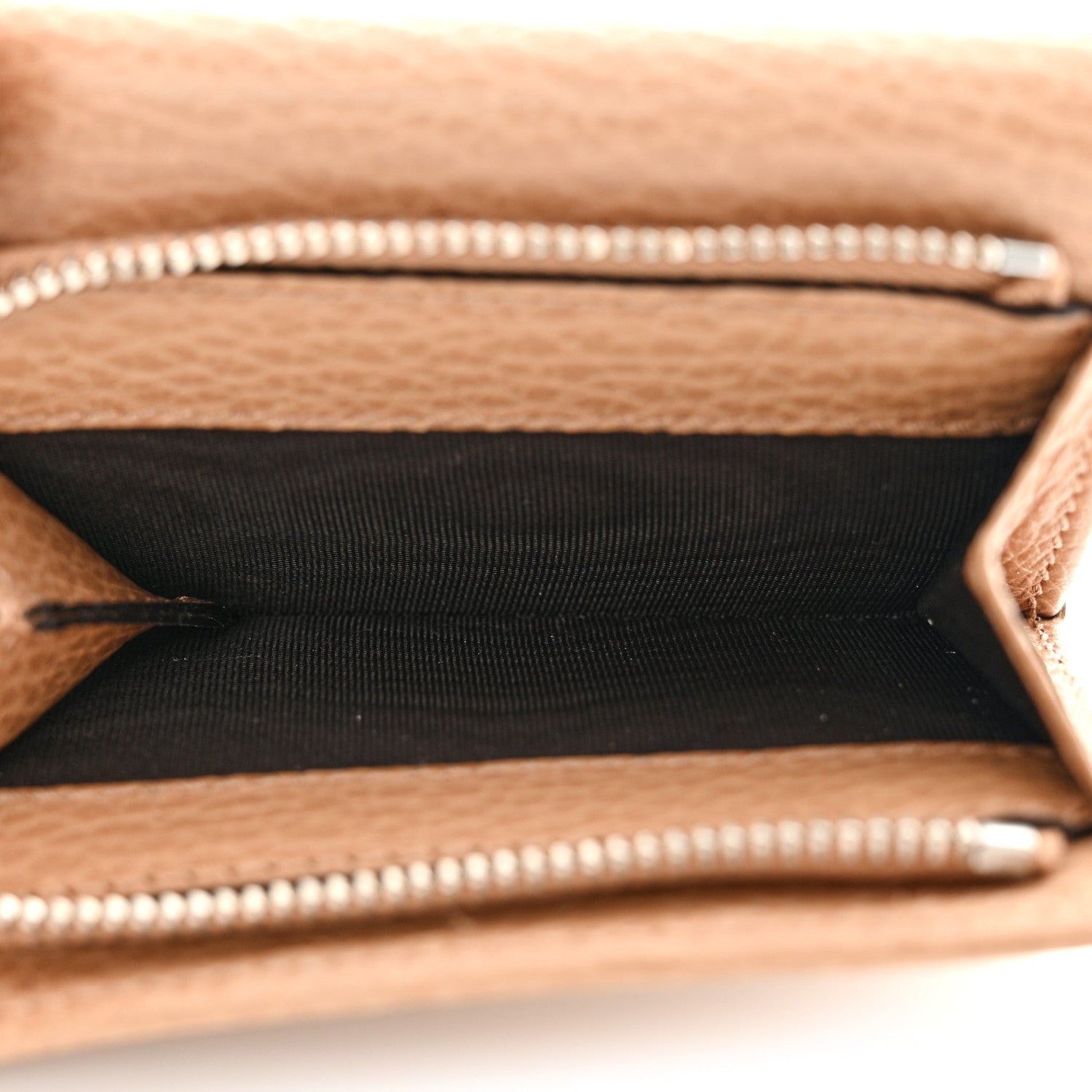 Gucci Dollar Calfskin Enamel Monochrome Medium GG Marmont Wallet Camelia 6 of 9