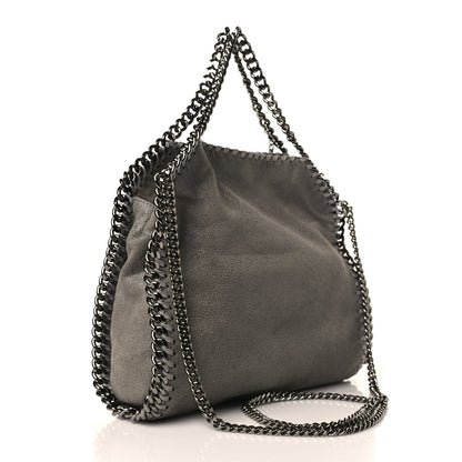 Stella McCartney Shaggy Deer Mini Falabella Fold Over Tote Light Grey 3 of 8