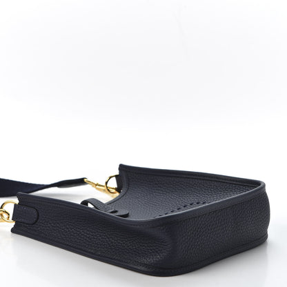 Hermes Taurillon Clemence Evelyne TPM Bleu Nuit 3 of 9
