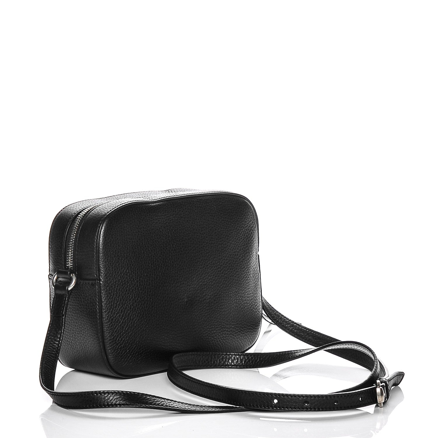 Gucci Pebbled Calfskin Studded Small Soho Disco Bag Black 3 of 6