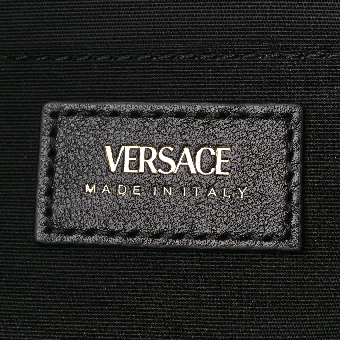 Nappa Quilted Medium Medusa Camera Bag Black