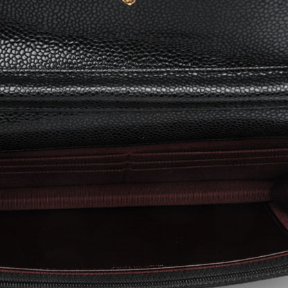 Chanel Caviar Quilted Wallet On Chain WOC Black 5 of 9