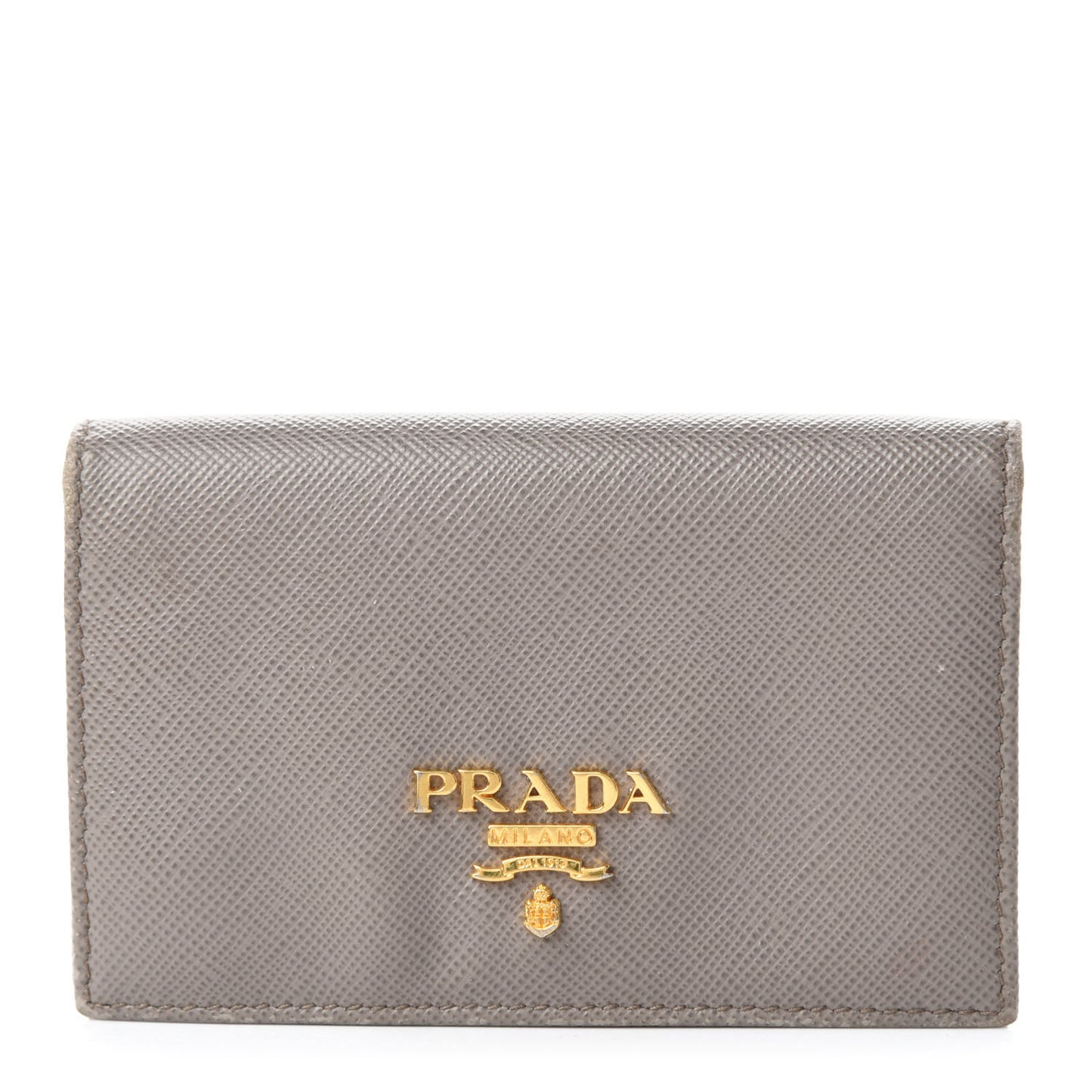 Saffiano Metal Card Holder Argilla