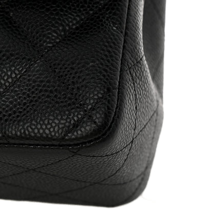 Chanel Caviar Quilted Jumbo Double Flap Black 12 of 12