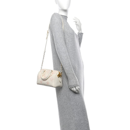 Louis Vuitton Empreinte Monogram Giant Speedy Bandouliere 20 Latte Chamallow 2 of 11