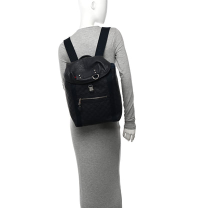 Gucci Guccissima Single Buckle Backpack Blue 2 of 12
