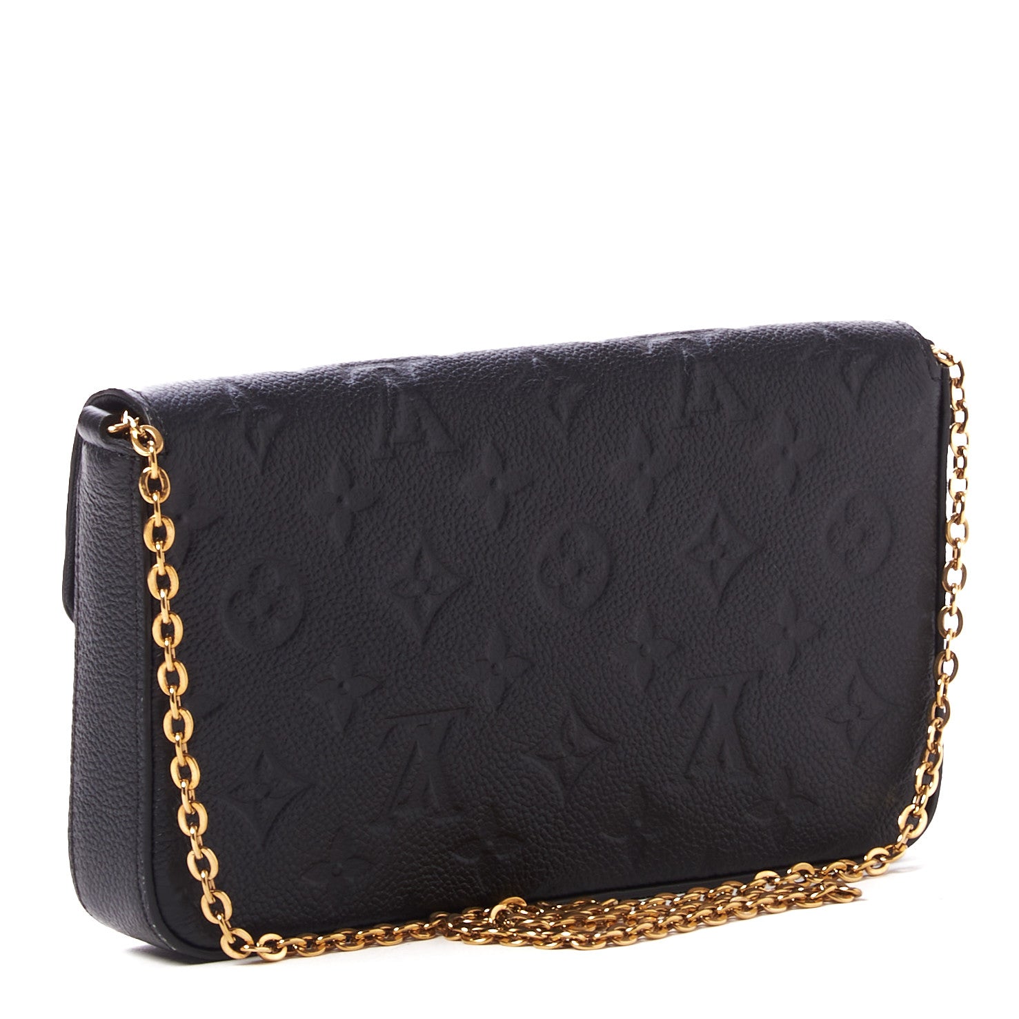 Louis Vuitton Empreinte Pochette Felicie Chain Wallet Black 4 of 9