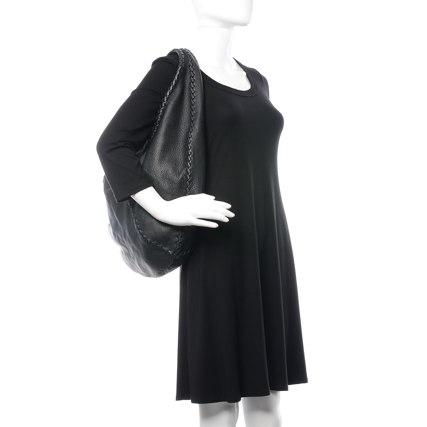 Bottega Veneta Cervo Deerskin Large Hobo Black 2 of 8