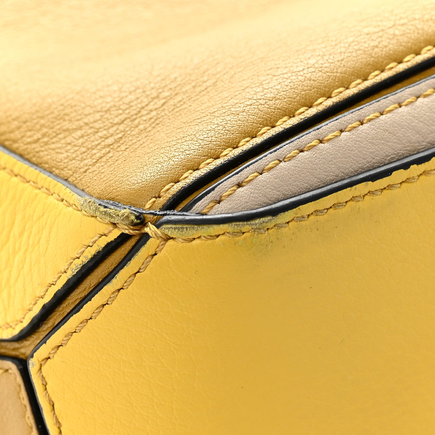 Loewe Grained Calfskin Small Puzzle Bag Ocre Yellow 13 of 13
