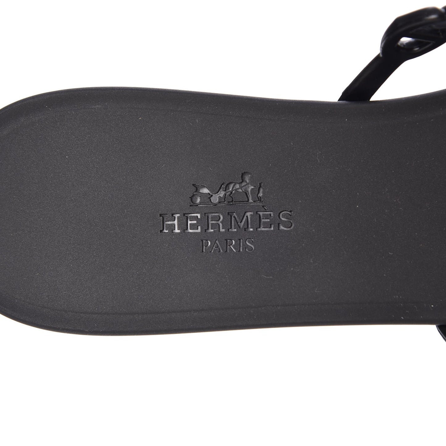 Rubber Chaine d'Ancre Rivage Sandals 37 Black
