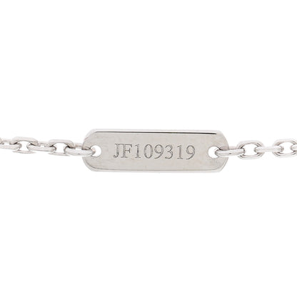 Van Cleef & Arpels 18K White Gold Trace Chain Necklace 4 of 4