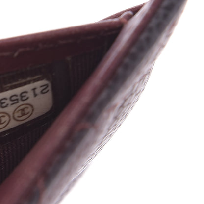 Chanel Caviar Quilted Compact Flap Wallet Burgundy 8 of 12