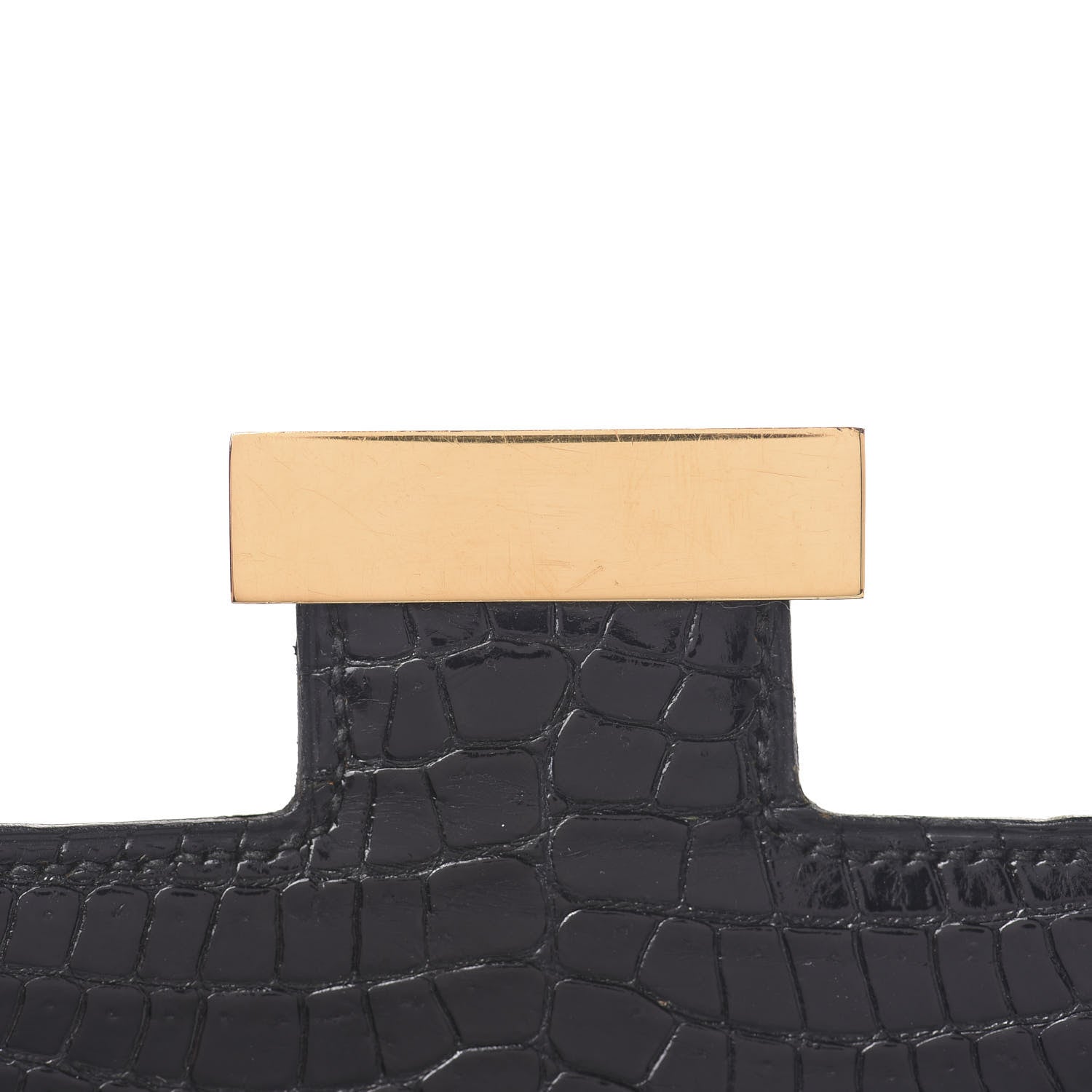 Hermes Shiny Porosus Crocodile Constance 23 Black 9 of 23