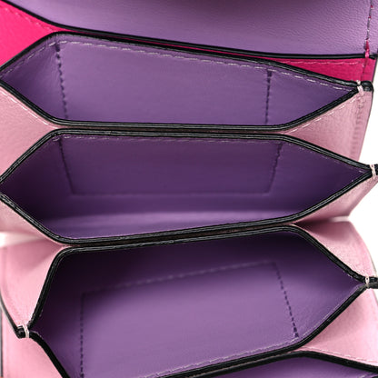 Versace Grained Calfskin Medusa Card Holder Fuchsia Light Pink 5 of 12
